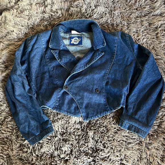 Brown's Blue Jeans Jackets & Blazers - VINTAGE 80's Brown's Blue Jeans DENIM Bomber Jacket RARE!